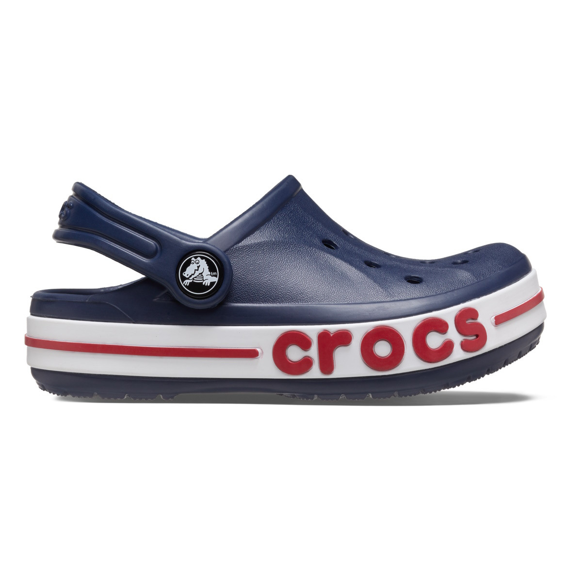 Saboti Crocs Toddler Bayaband Clog Albastru - Navy - imagine 8